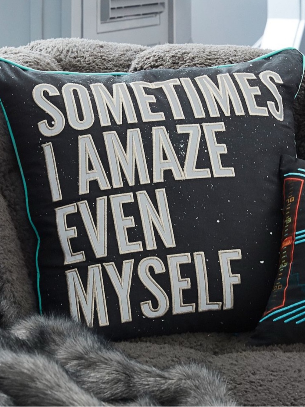 Star Wars HAN SOLO Pottery Barn teen quote toss pillow amaze even myself 18” EUC